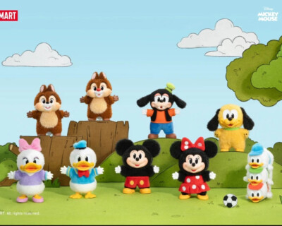 Authentic POP MART Mickey Family Cute Together Keychain Series