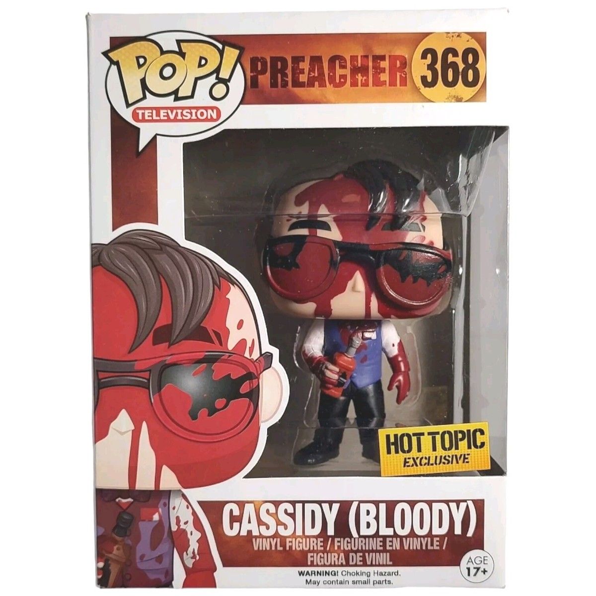 Funko Pop! Preacher #368 Cassidy Bloody Hot Topic Vinyl Action