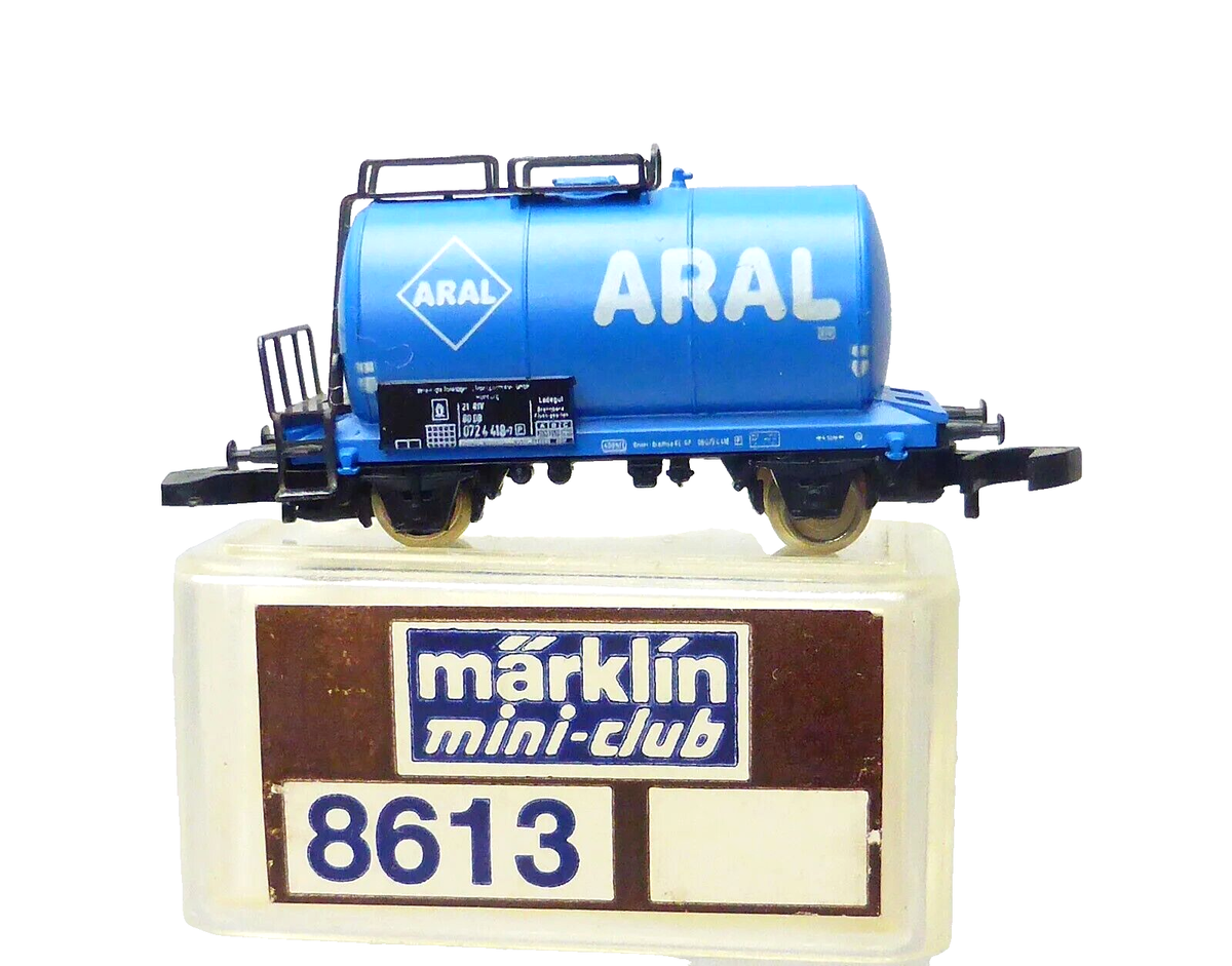 Z Scale Marklin Mini-Club 8613 ARAL Tank Car DB (light blue) | eBay