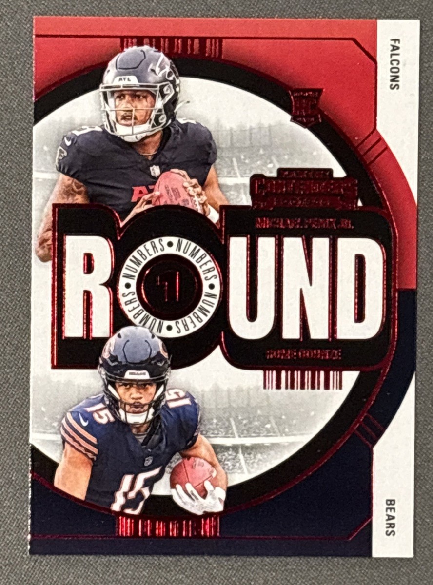 2024 Panini Contenders Rookies Round 1 Numbers RED Michael Penix