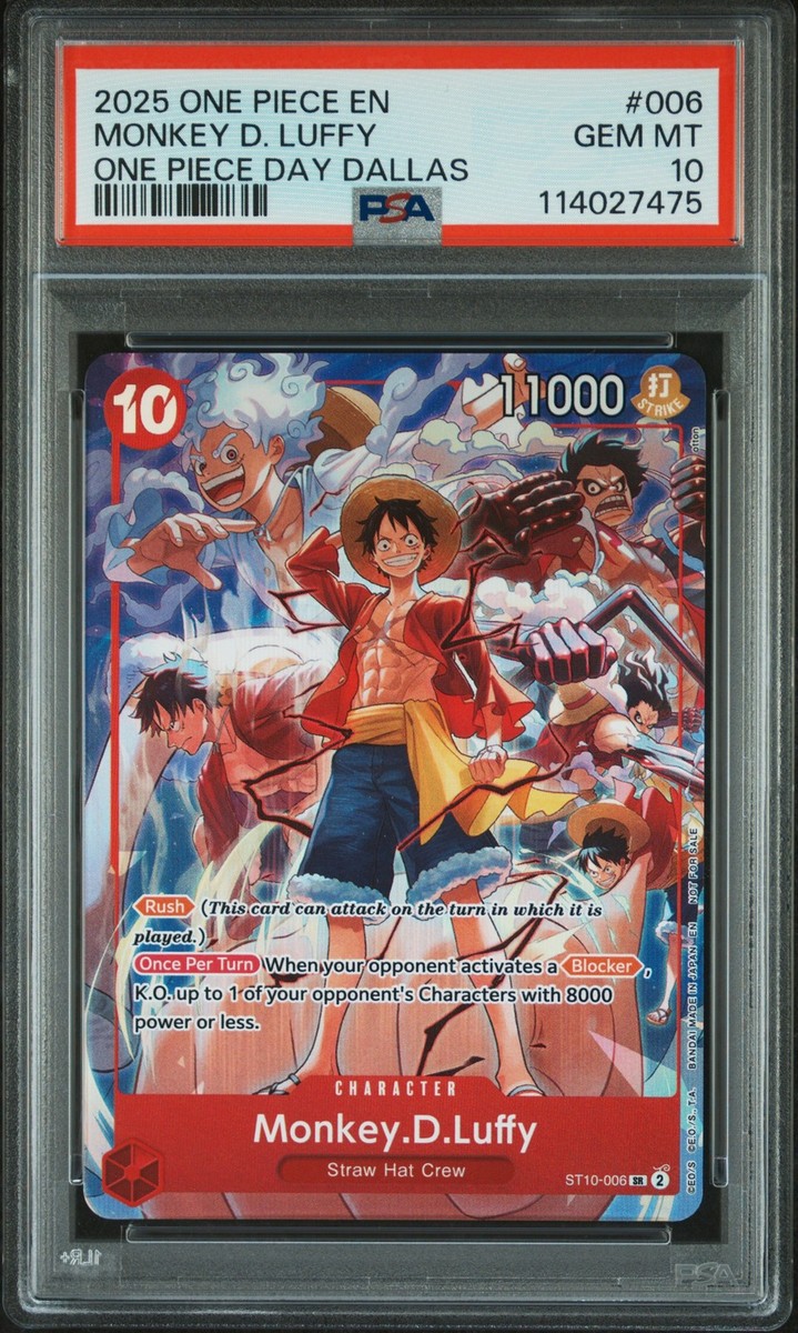 2025 ONE PIECE PROMOS ONE PIECE DAY DALLAS #006 MONKEY D. LUFFY