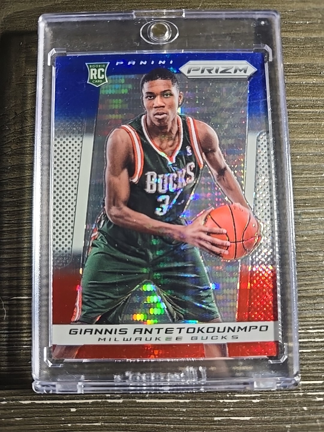 Giannis Antetokounmpo 2013 Prizm #290 Red White Blue Pulsar Price