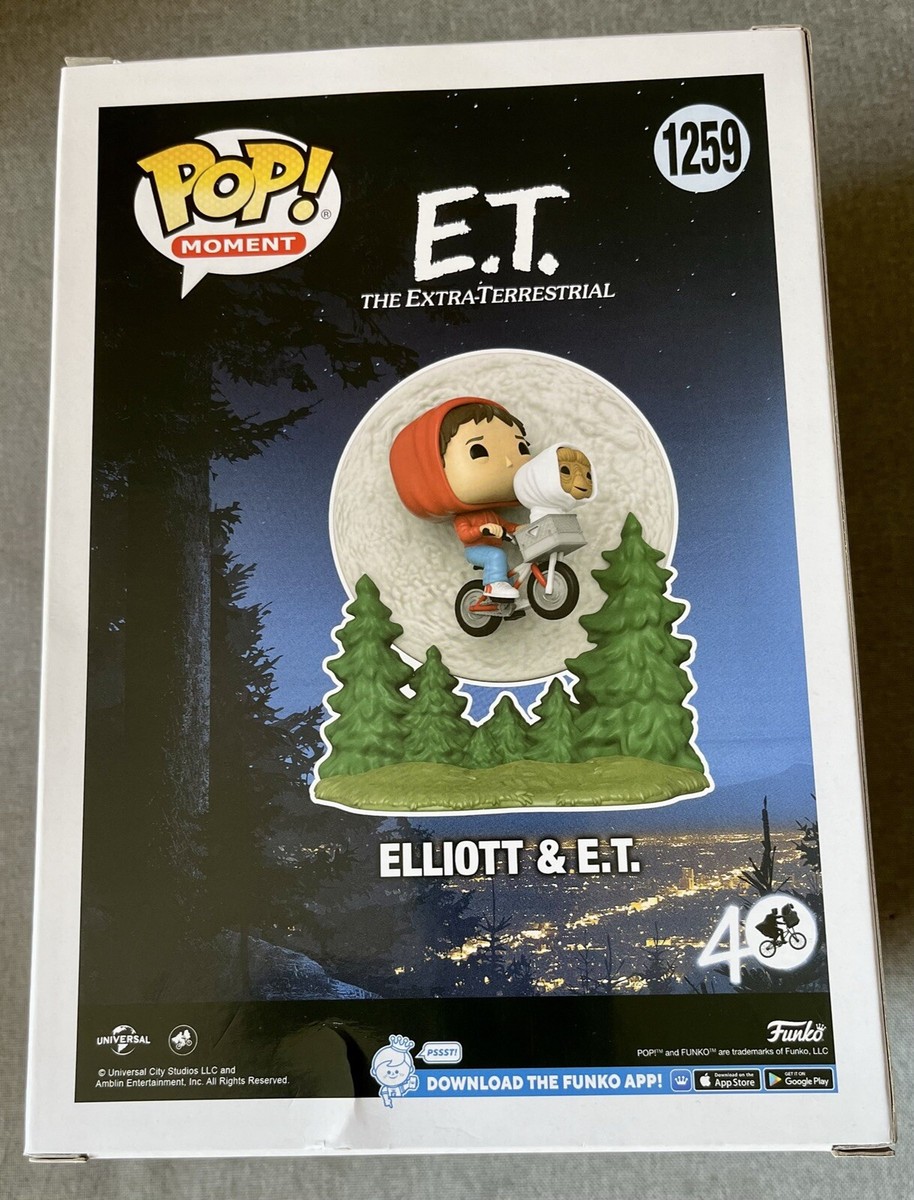 Funko Pop! Moment 1259 ELLIOTT & E.T. FLYING 40th Anniversary