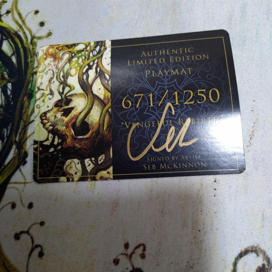 Vengeful Rebirth Playmat Seb McKinnon Signed MTG | eBay