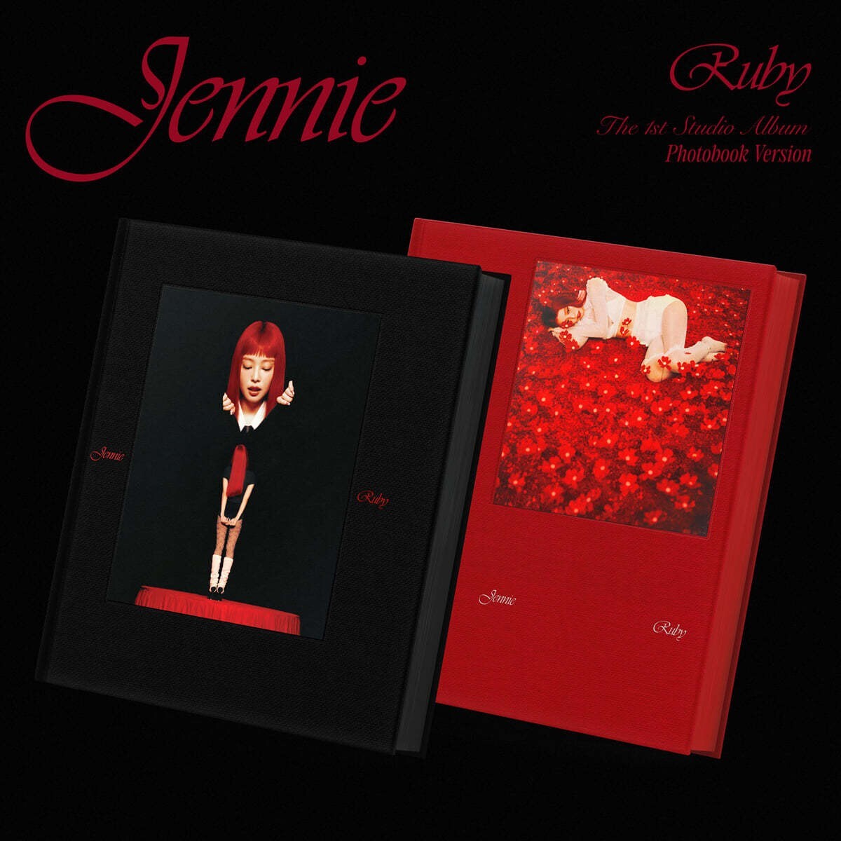 JENNIE BLACKPINK 1st Studio Album Ruby Photobook 2Ver SET CD+P