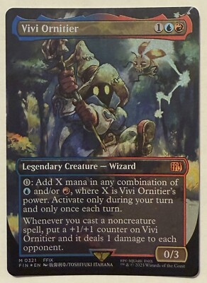 Vivi Ornitier Borderless Foil - Mythic - Final Fantasy MTG Magic