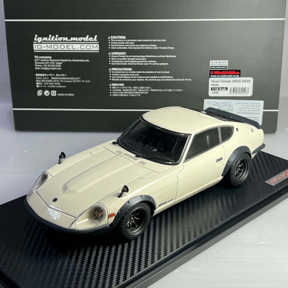 1/18 Ignition Model Nissan Fairlady 240ZG (HS30) White IG2456 | eBay