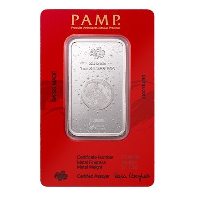 2025 Pamp Suisse 1 oz 999 Fine Silver Bar Year Of The Snake Lunar