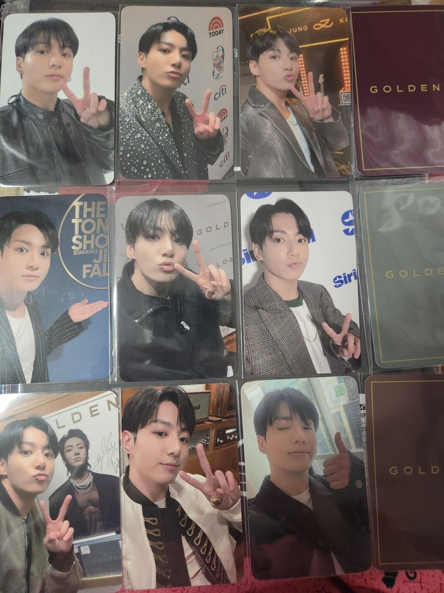 BTS JUNGKOOK LUCKYDRAW PHOTOCARD Golden Album Official SOUNDWAVE
