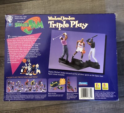 SPACE JAM MICHAEL JORDAN TRIPLE PLAY SUPERSTAR in 3 SPORTS