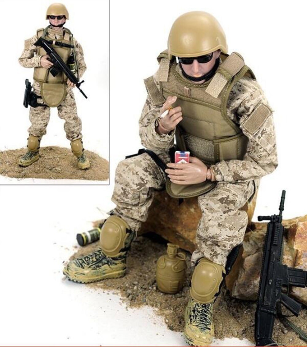 1/6 12'' Army Desert ACU American Soldiers Special Forces Action