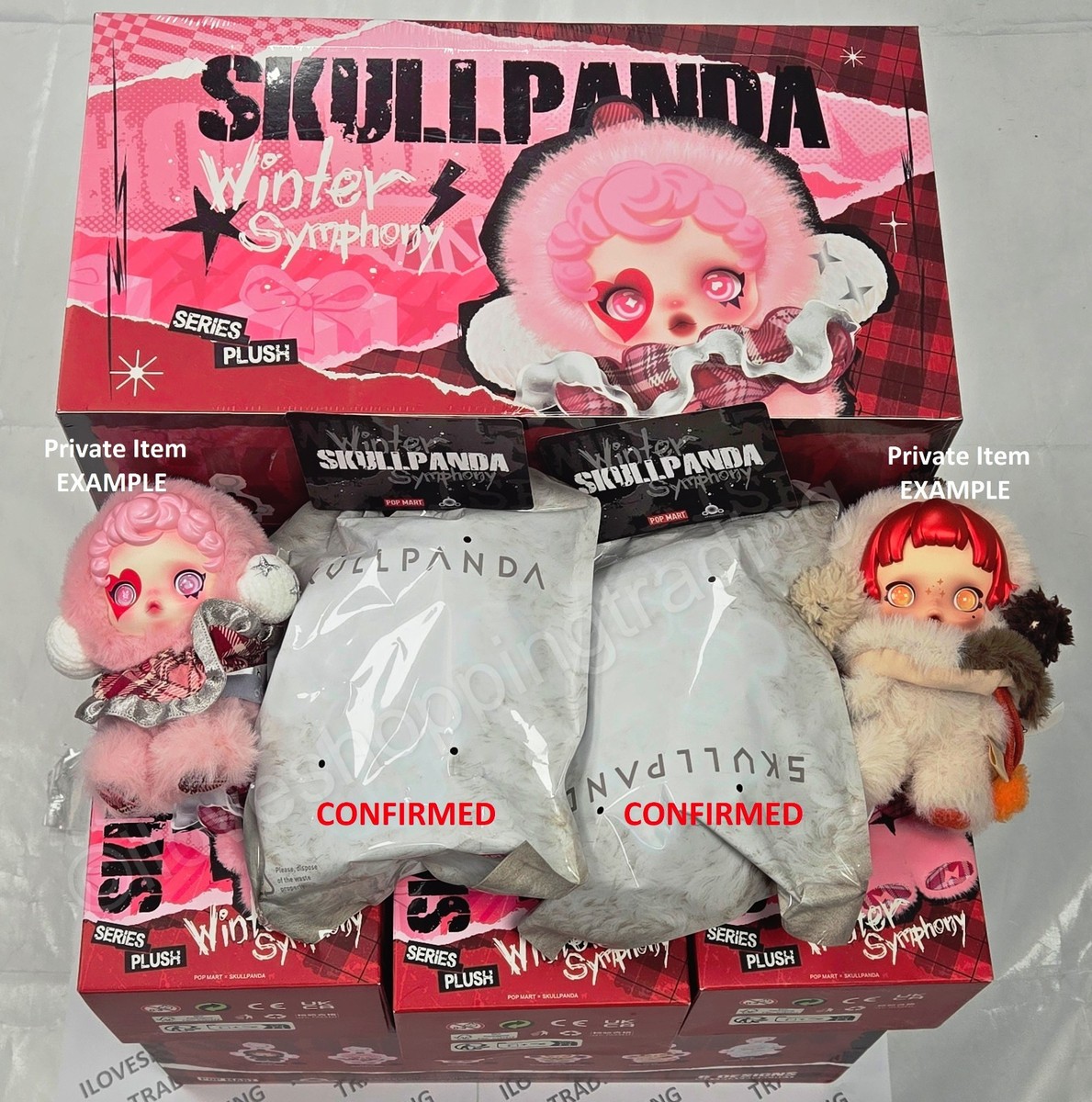 AUTHENTIC POP MART SKULLPANDA WINTER SYMPHONY PLUSH DOLL CONFIRMED