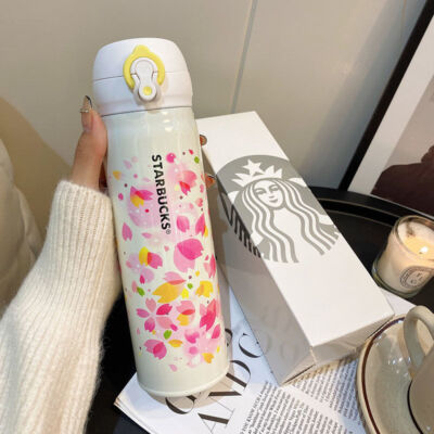 Starbucks Authentic Romantic Cherry Blossom Thermos 17OZ/500ML Car