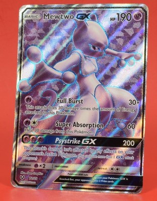 Pokemon TCG English Card Shining Legends Mewtwo GX 72/73 Full Art