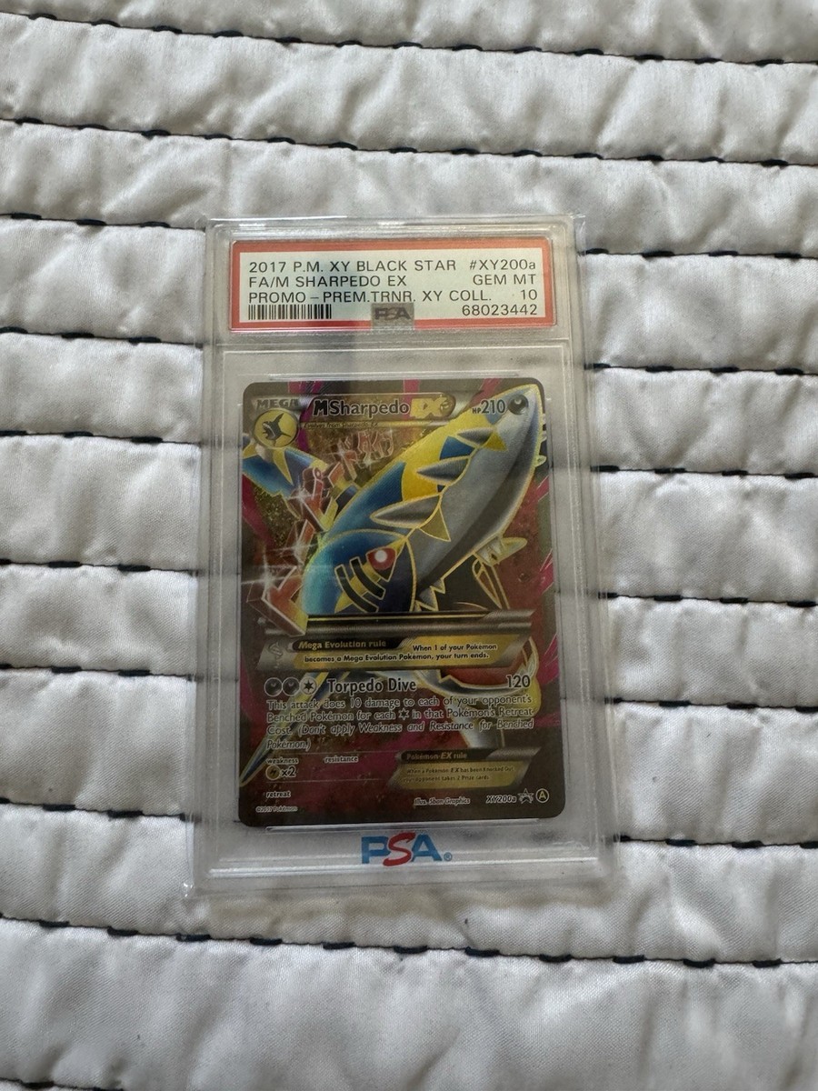 PSA 10 Mega Sharpedo EX XY200a Black Star Promo Pokemon Full Art