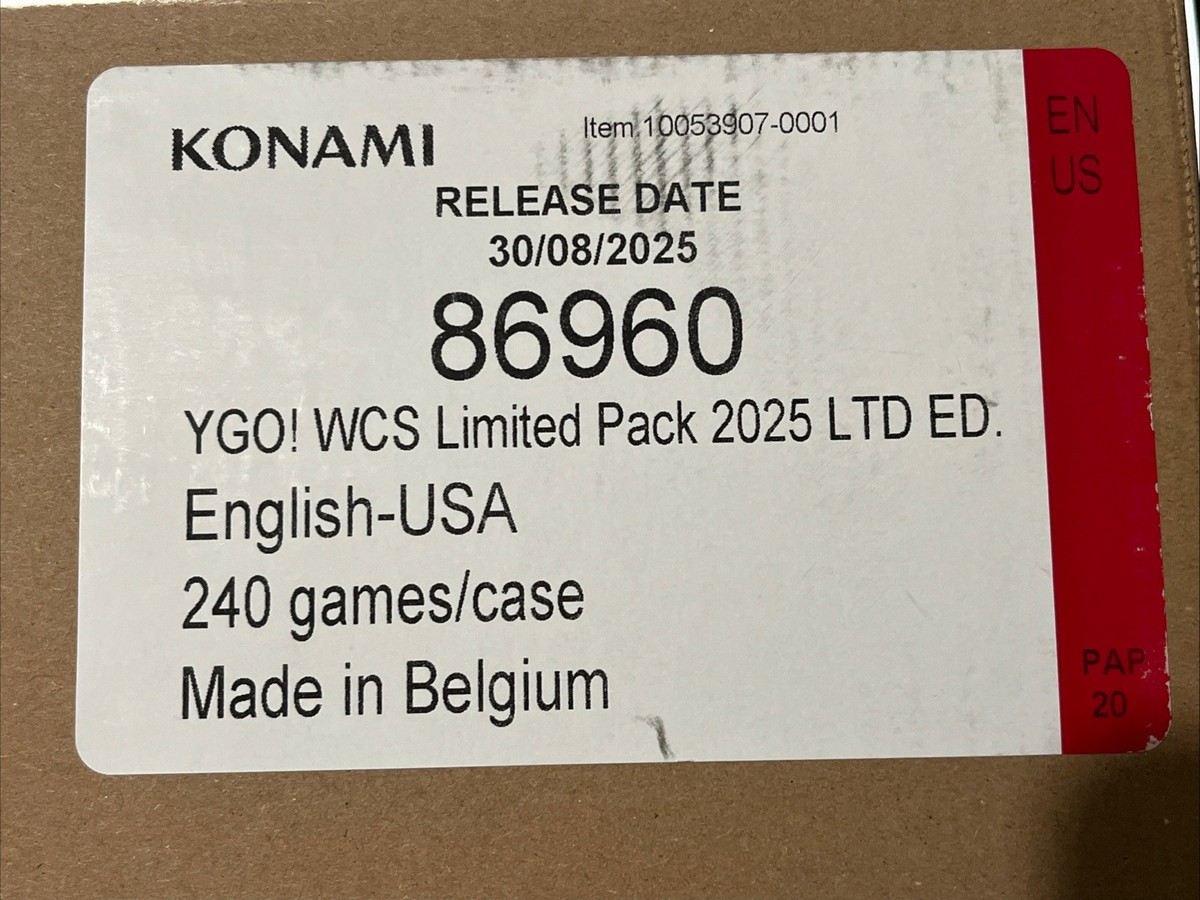 Yu-Gi-Oh! World Championship 2025 Limited Pack Booster 24-Box