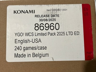 Yu-Gi-Oh! World Championship 2025 Limited Pack Booster 24-Box