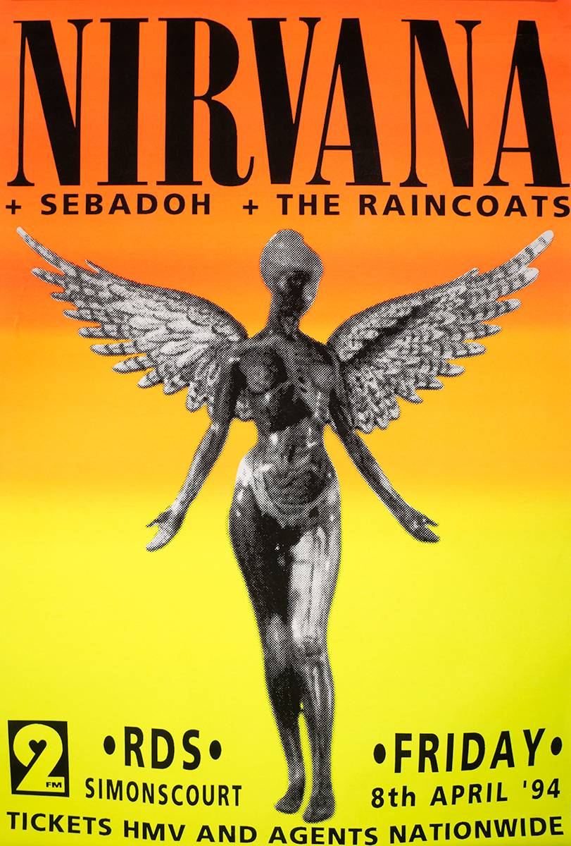 Nirvana vintage concert original poster (April 8th 1994) | eBay