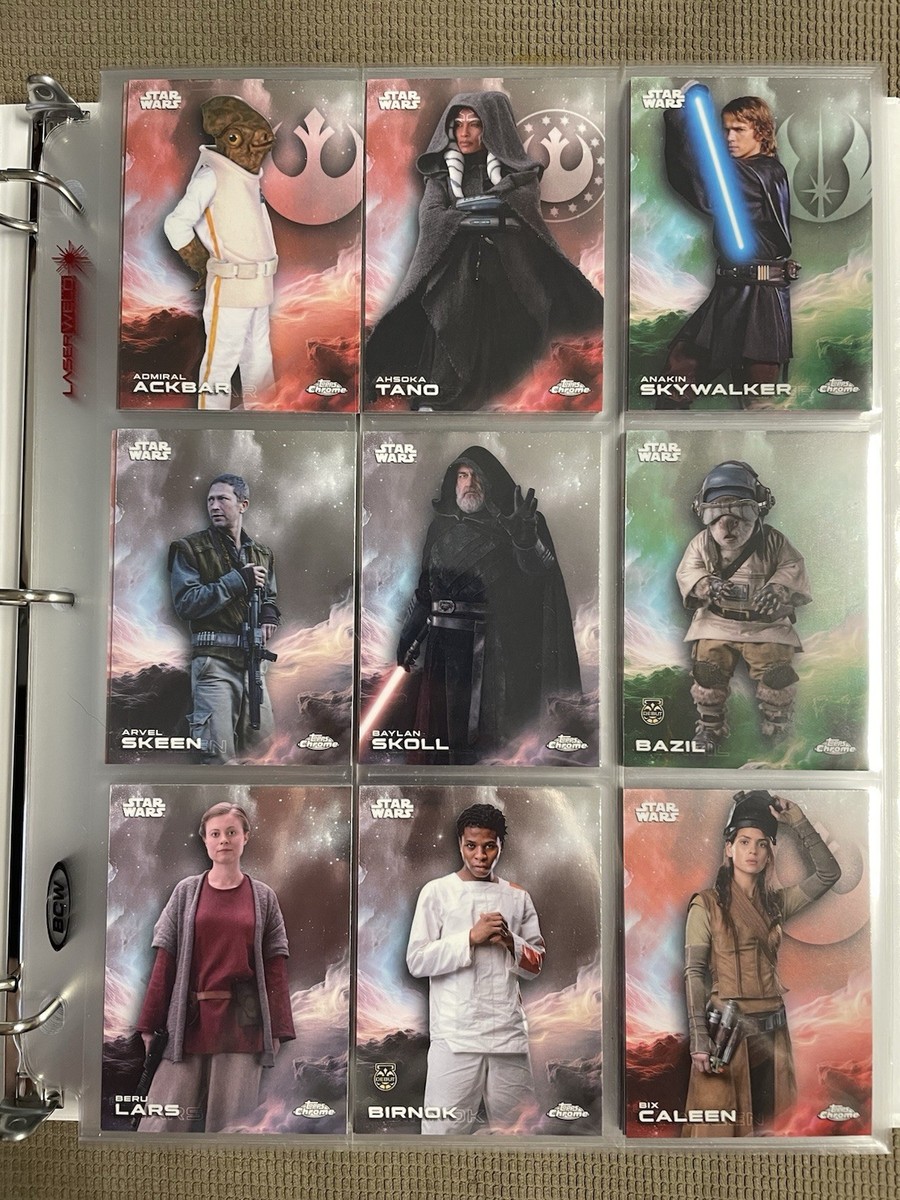 2025 Topps Star Wars Chrome Complete Set 1-200 Complete with