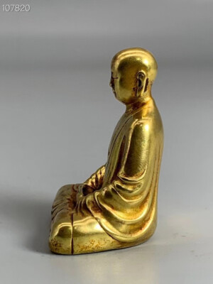 Collection Pure Copper Gold Plated Genuine Gold Buddha statue