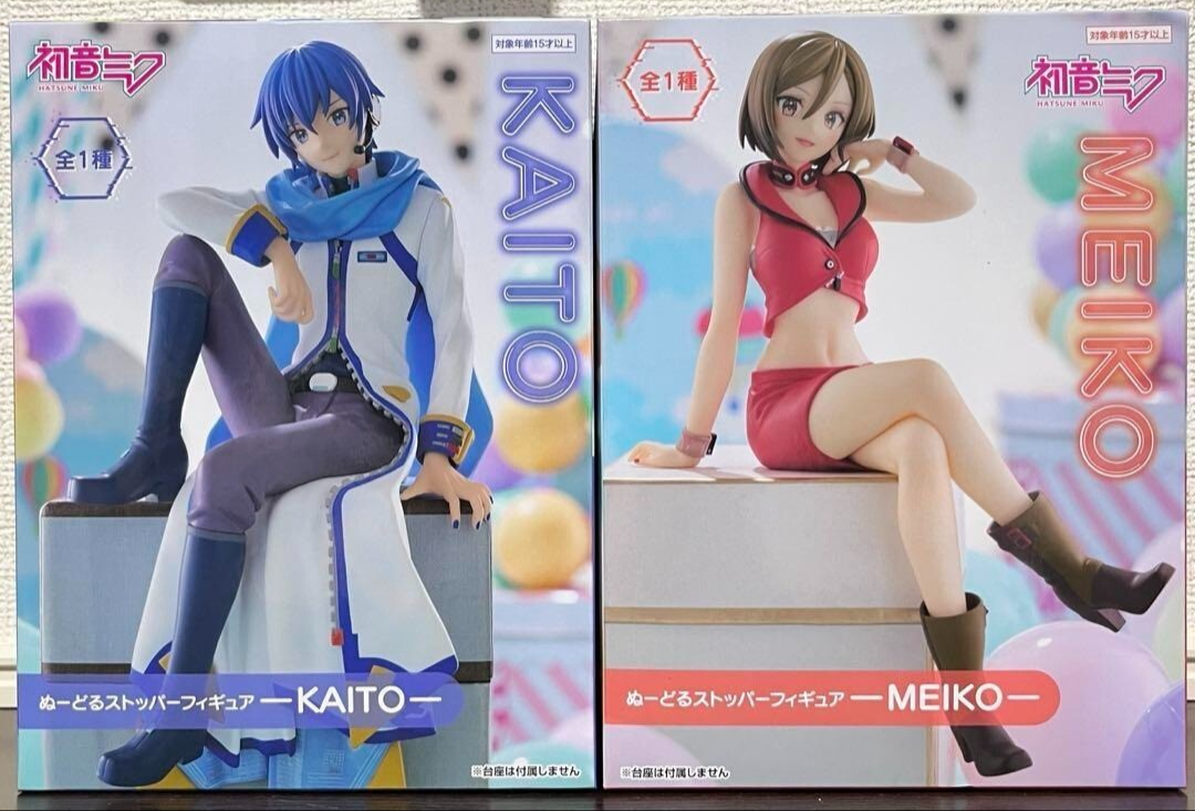 Hatsune Miku Series KAITO & MEIKO Noodle Stopper Figure Set FuRyu