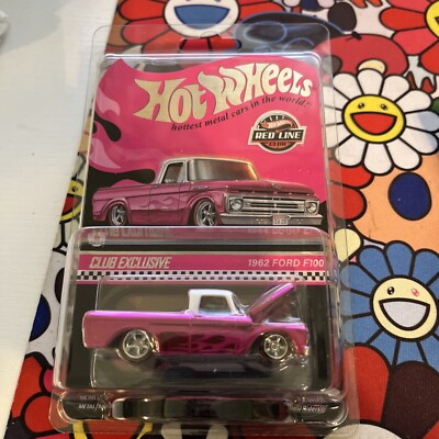 Hot Wheels Red Line Club Exclusive Pink Edition 1962 Ford F100 RLC