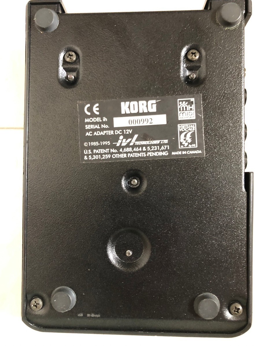 KORG ih Interactive Vocal Harmony Harmonizer Black Excellent FS | eBay