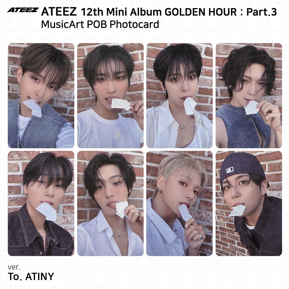ATEEZ 12th Mini Golden Hour Part.3 MusicArt POB Photocard KPOP K