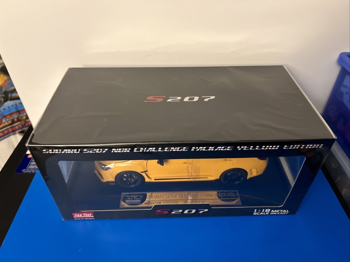 1:18 Subaru WRX STI S207 NBR Challenge Yellow Detailed Sunstar