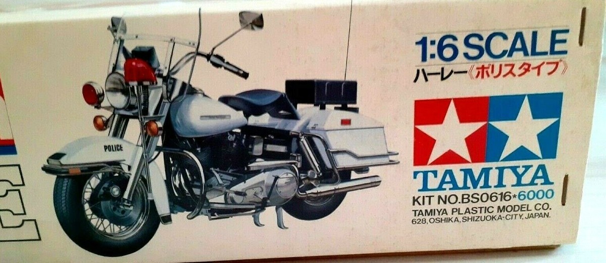 Harley Davidson FLH 1200 Police Bike in 1:6 scale | Tamiya | eBay