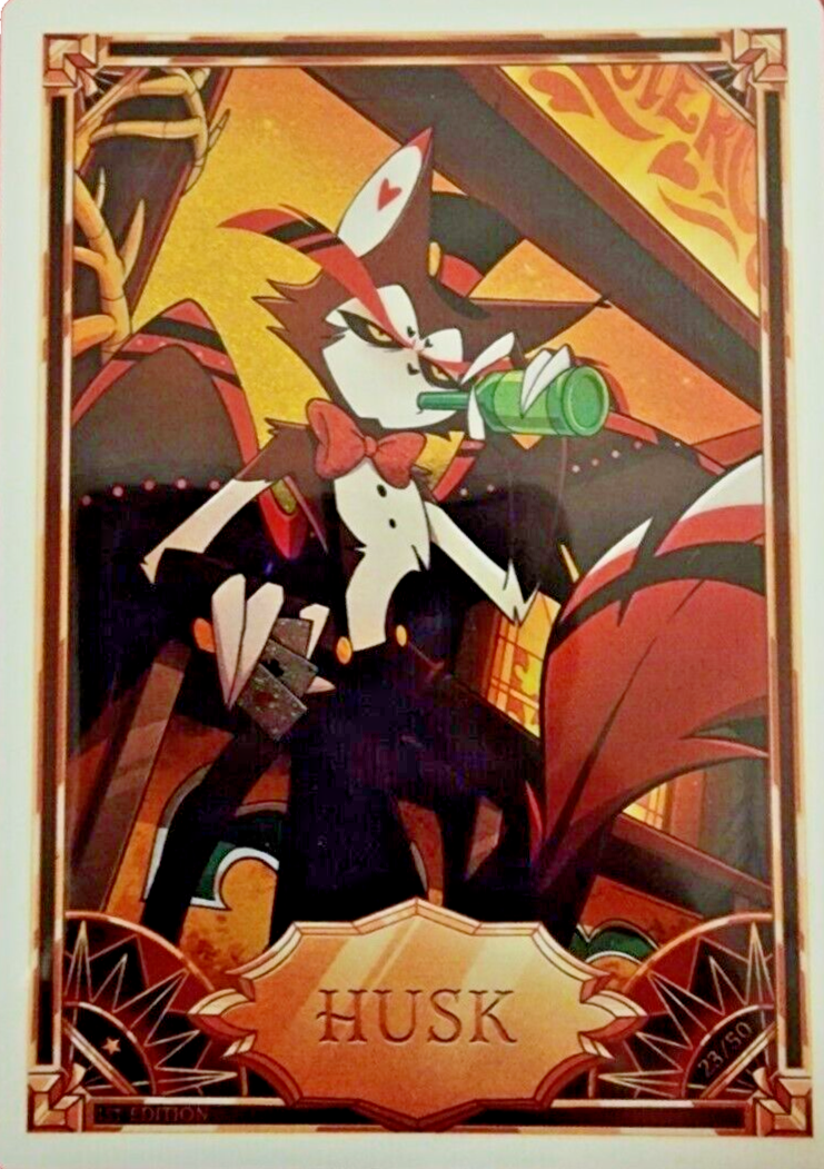Hazbin Hotel Trading Card - Husk 23/50 Premium FOIL - Season 1 1st
