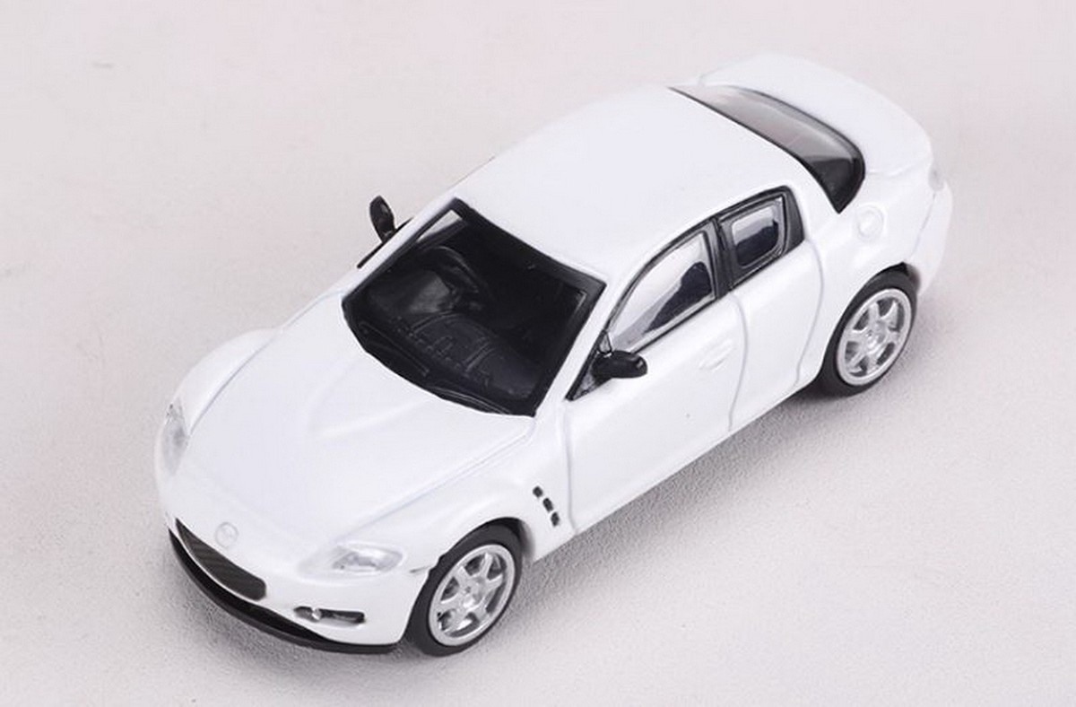 DCT 1/64 Scale Mazda RX-8 White Diecast Car Model Toy Collection
