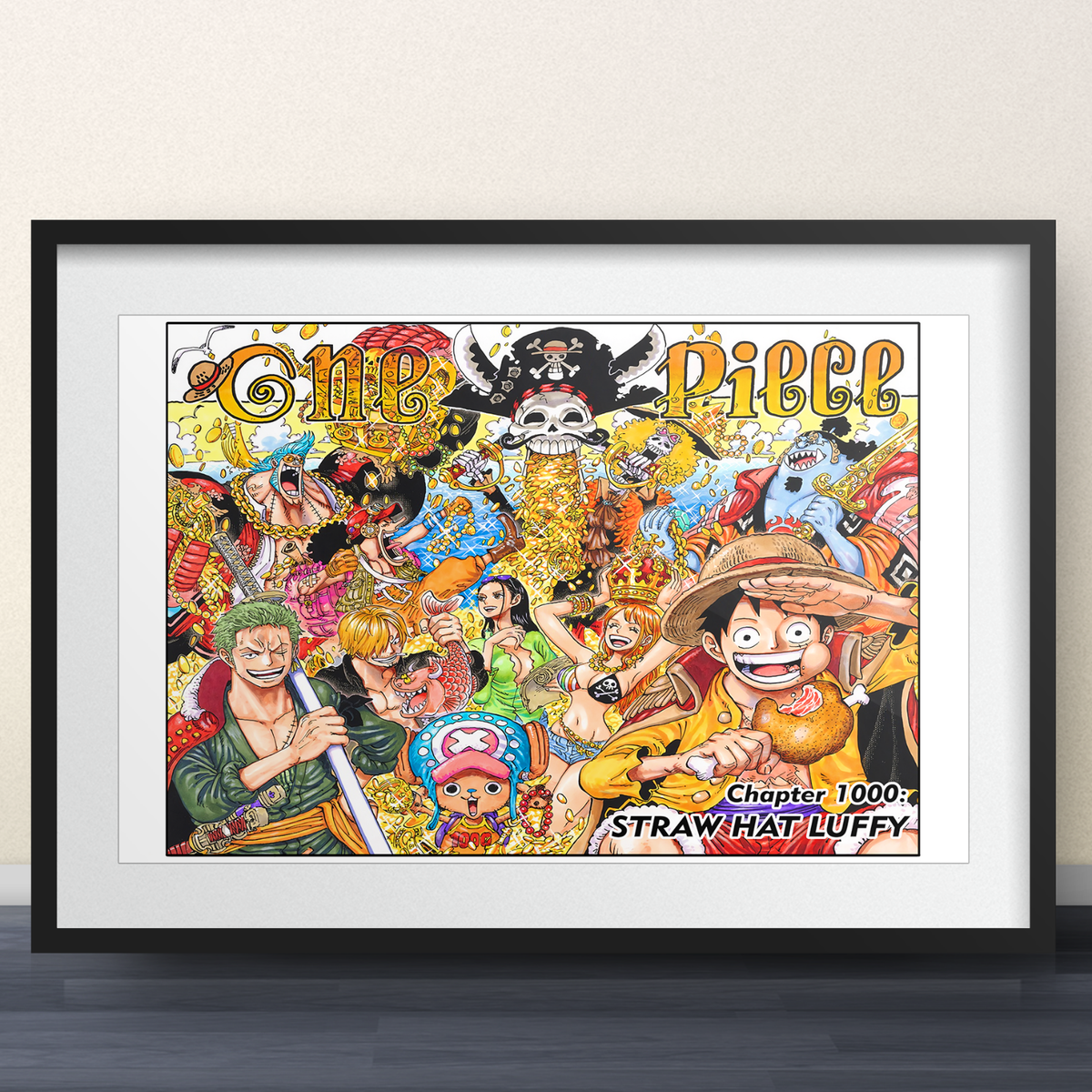 One Piece - Chapter 1000 Shonen Jump Art Spread 11x17 - Art Poster
