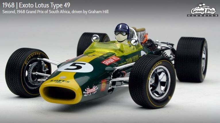 LOTUS TYPE 49 | 1968 Grand Prix South Africa Graham Hill | 1:18