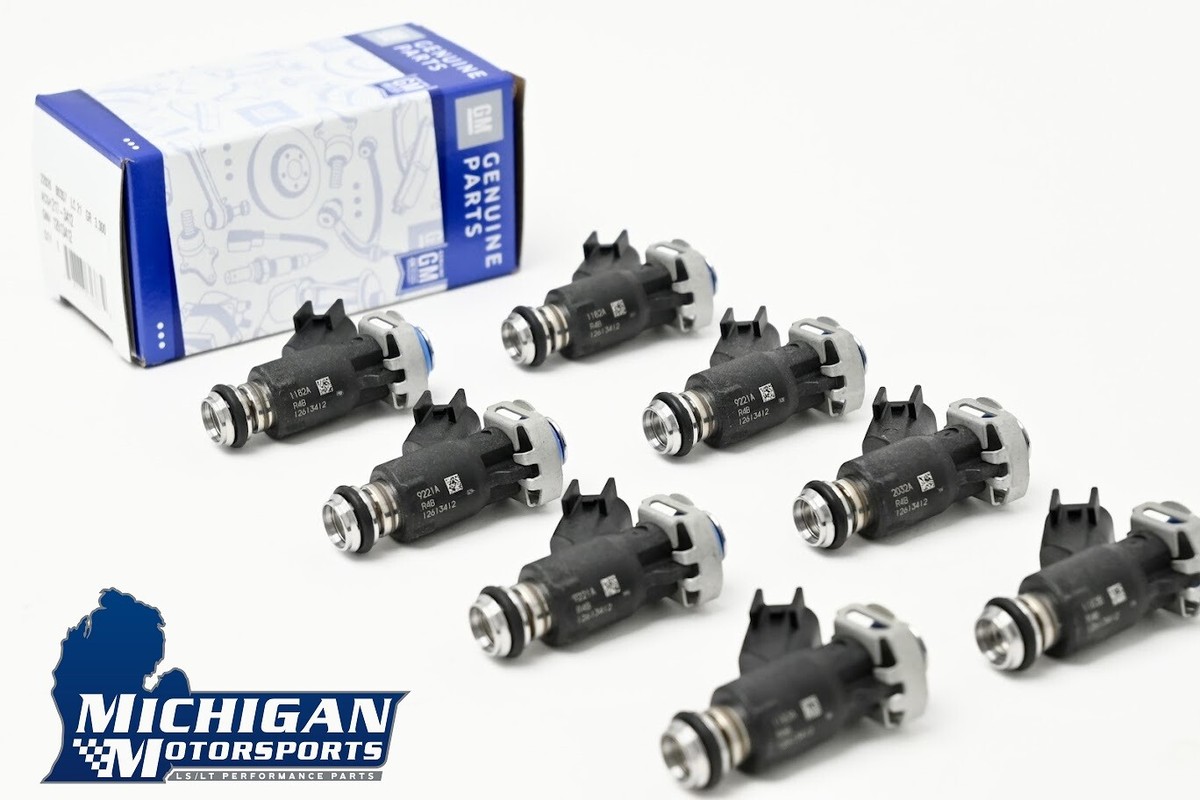 50lb/hr Fuel Injectors GM 12613412 OEM L96 Flex Fuel Injectors