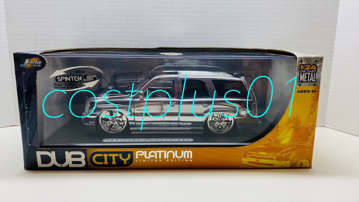 JADA DUB CITY PLATINUM CHROME CADILLAC ESCALADE 1:24 | eBay