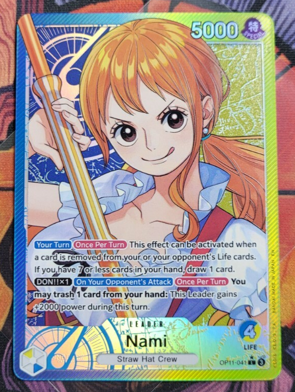 Nami OP11-041 Leader Alternate Art One Piece Card English A Fist
