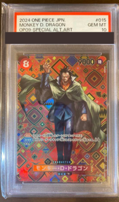 PSA 10 Monkey D. Dragon One Piece OP07-015 OP09 SP Emperors in the