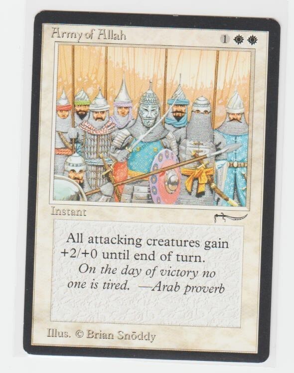 Army of Allah 1993 Arabian Nights Base (Light) Price Guide