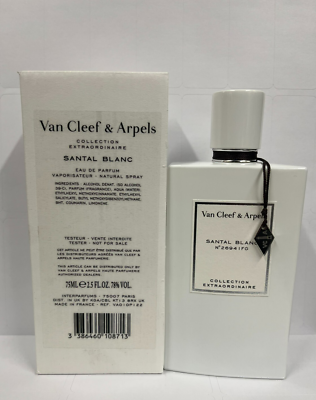 Van Cleef & Arpels Santal Blanc Eau de Parfum 2.5 Oz 75 ml NEW TT