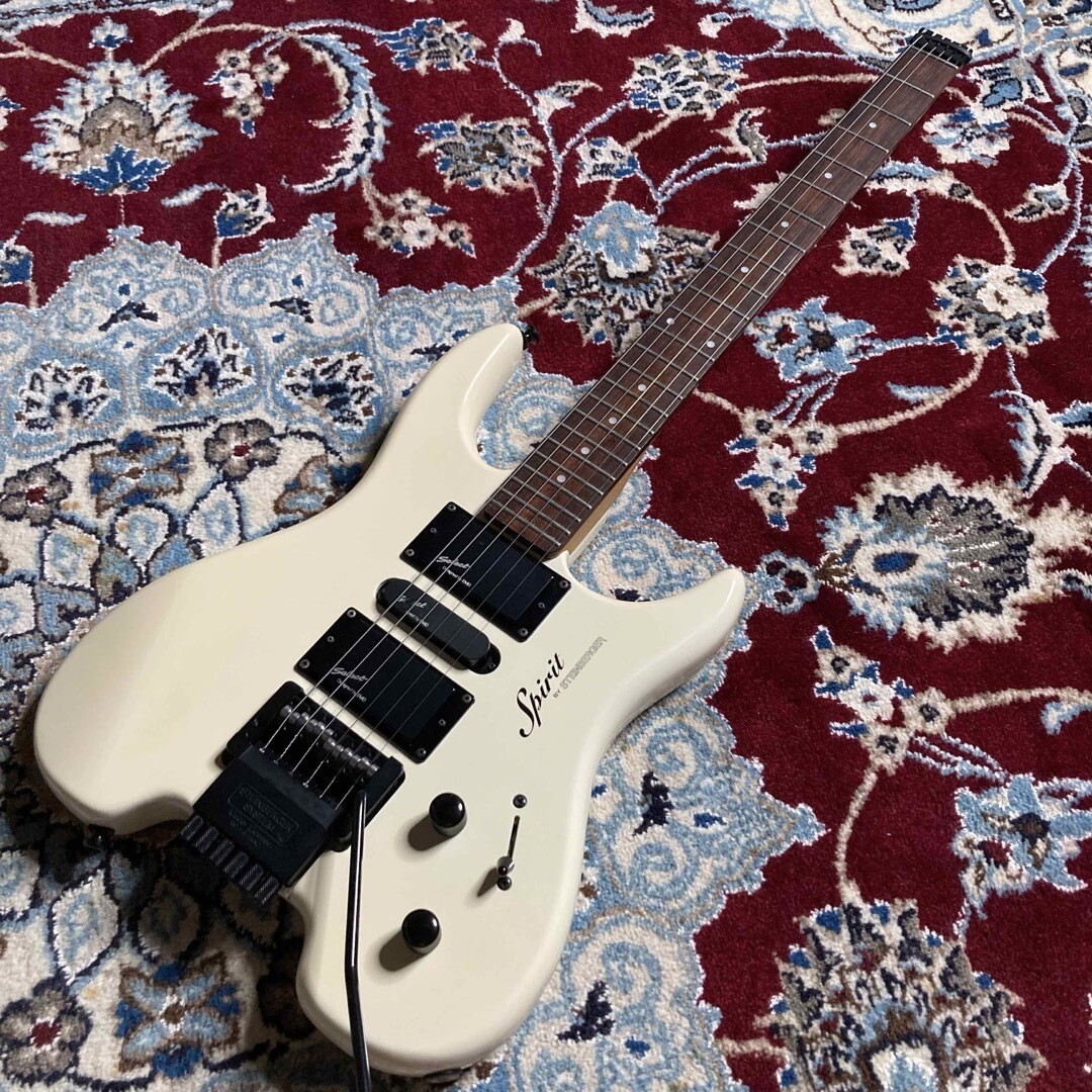 Electric Guitar Spirit By Steinberger GU-Deluxe White Made in 1991