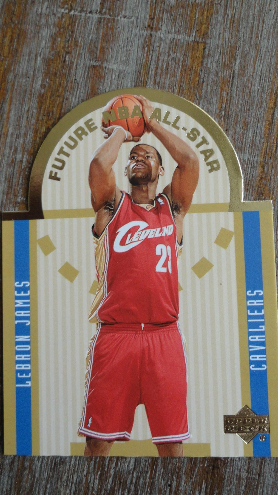 LeBron James 2003 Upper Deck #E15 Future NBA All-Star Die-Cut