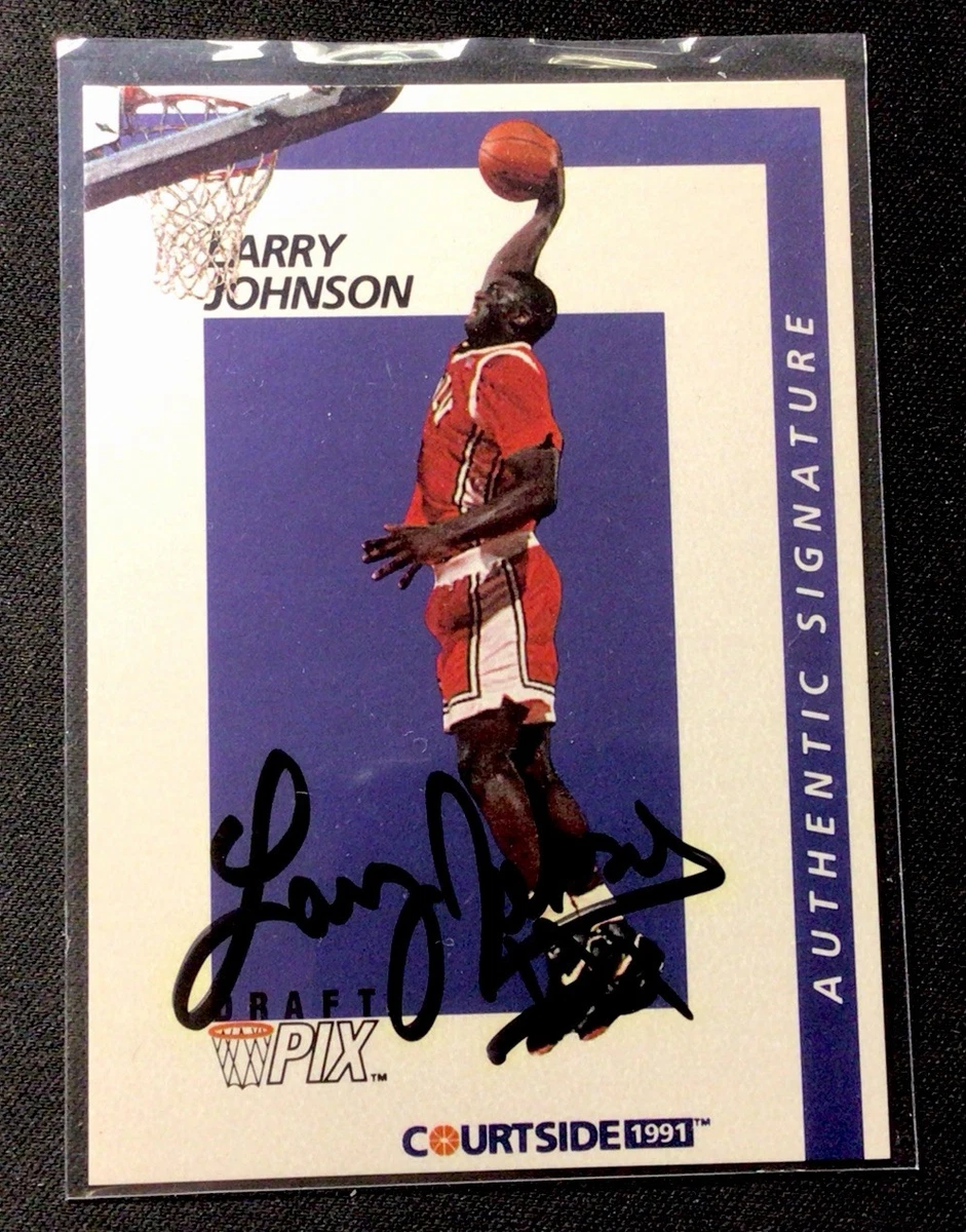 Larry Johnson Basketball Sports Trading Card Singles Autographed