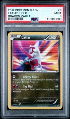 PSA 9 Latias Holo 9/20 Dragon Vault 2012 Pokemon Card | eBay