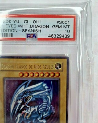 Yu-Gi-Oh 2002 Blue Eyes White Dragon Spanish SDK-001 BIK-S001 1st