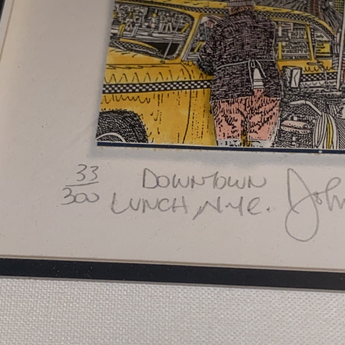 John Suchy Down Town Lunch NYC 3 D Art. Signed Framed | eBay