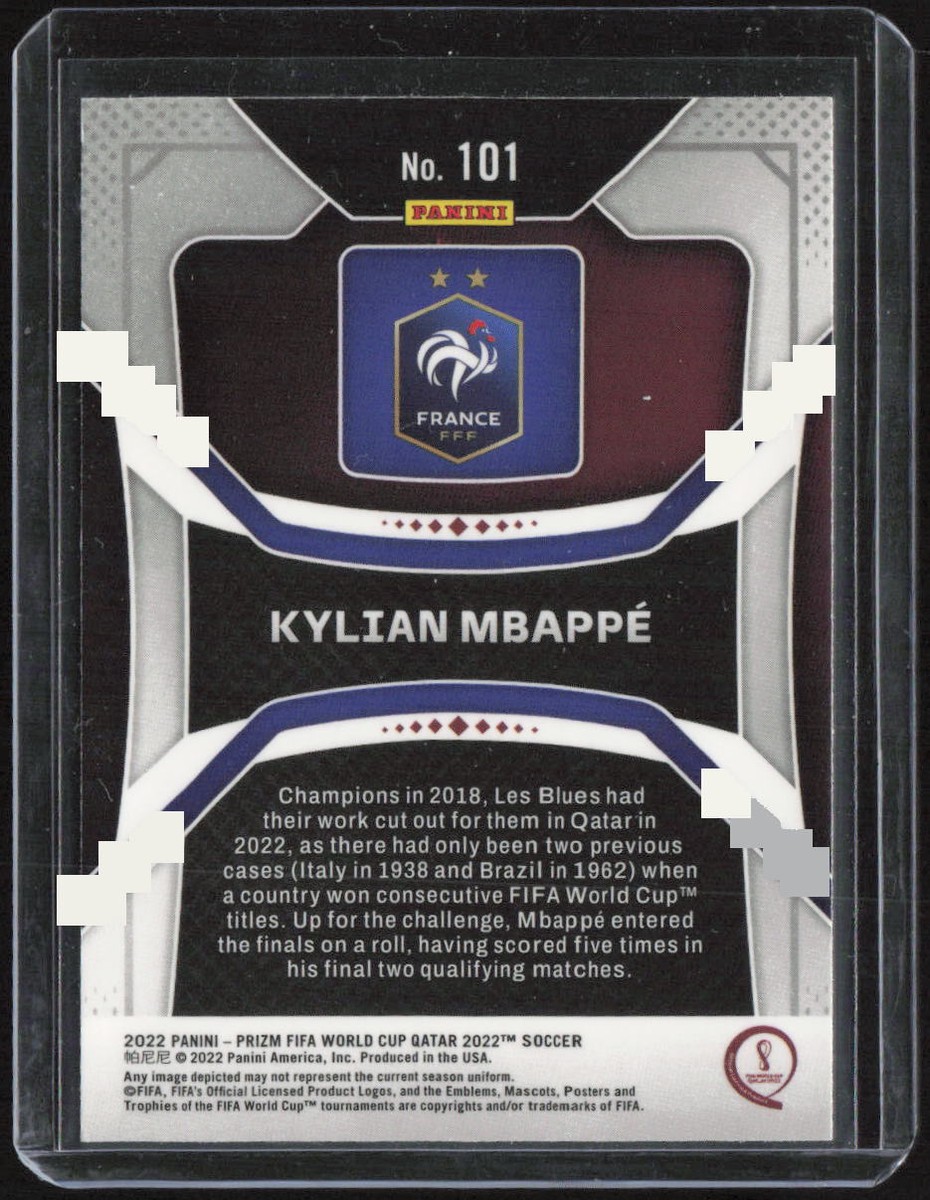 2022 Panini Prizm FIFA World Cup Qatar #101 Kylian Mbappe | eBay