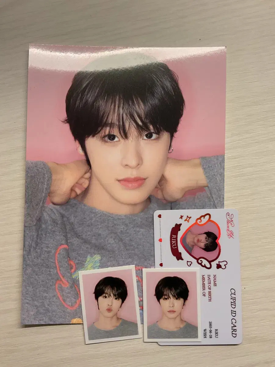 nct Wish riku Steady popup store MD Photo Set Certificate ID kard
