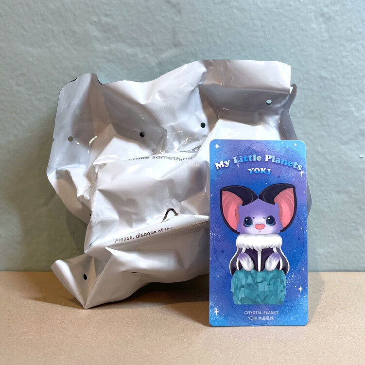 POP MART X YOKI My Little Planets Series Crystal Planet Yoki mini