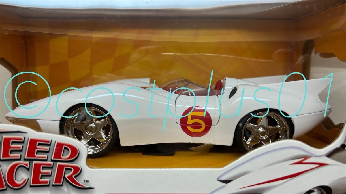 JADA SPEED RACER MACH 5 GLOSSY WHITE WITH NO 5 GRAPHIC 1:24 | eBay